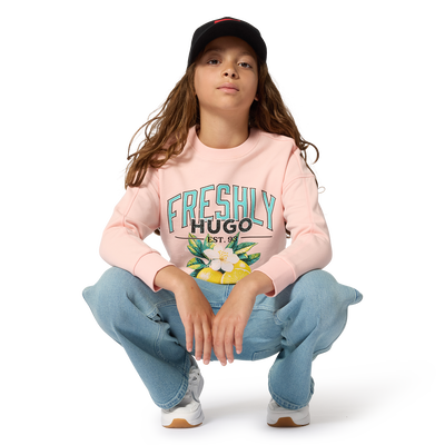 FLEECE SWEATSHIRT HUGO GIRL