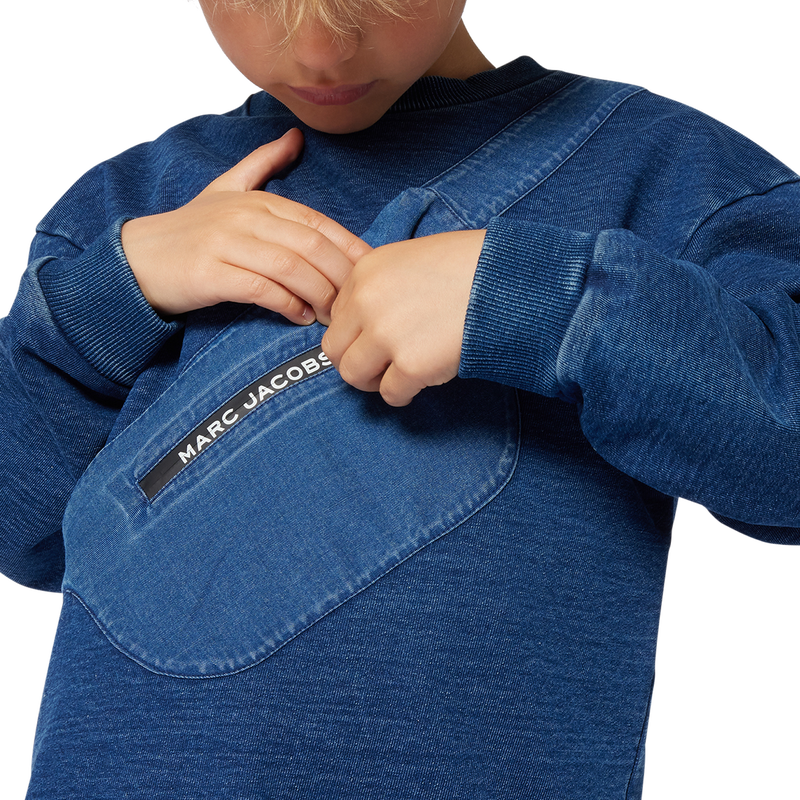 Printed fleece sweatshirt MARC JACOBS 
                        BOY