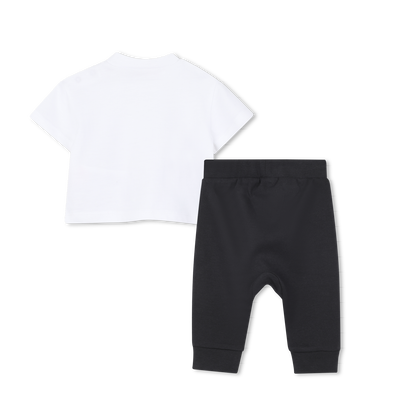 T-SHIRT AND TROUSERS SET KARL LAGERFELD KIDS BOY