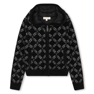 Zip-Up Hooded Cardigan MICHAEL KORS GIRL