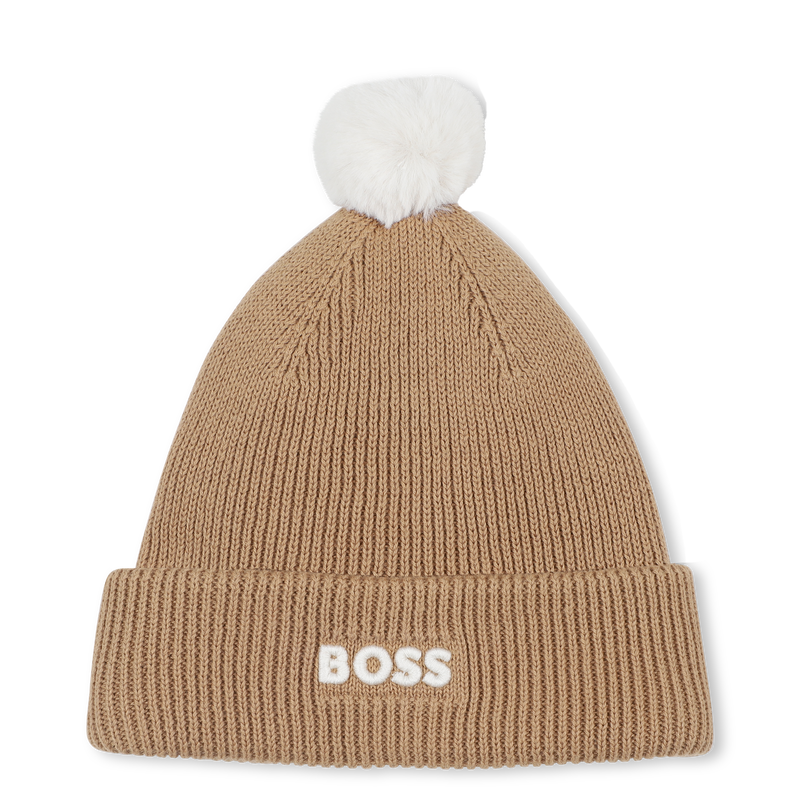 Knitted hat with pompom BOSS 
                        BOY