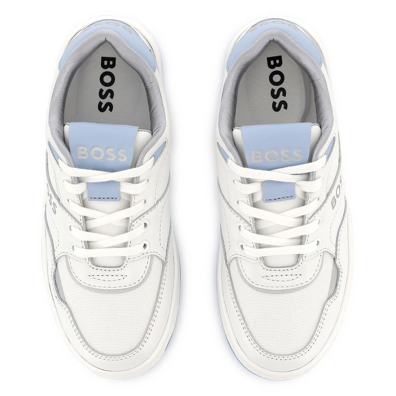 Lace-up dual-fabric trainers BOSS 
                        GIRL