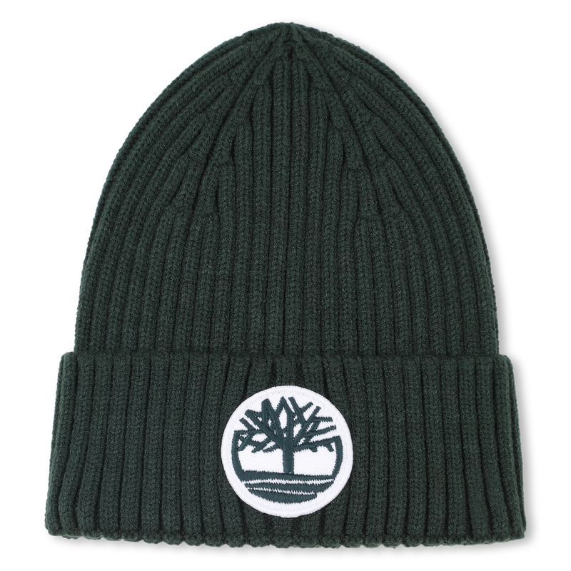 Knitted badge hat with logo TIMBERLAND 
                        BOY