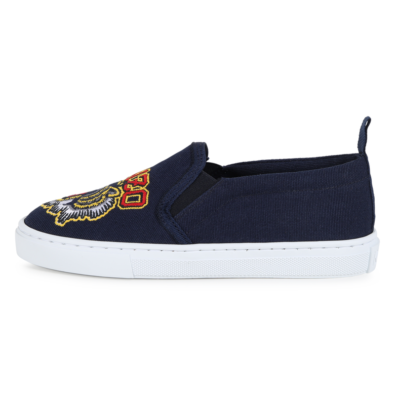 Embroidered Tiger Slip-On Sneakers KENZO KIDS 
                        UNISEX
