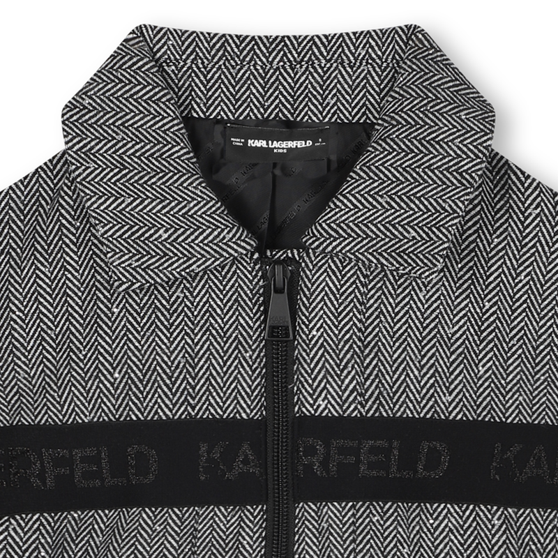 Jacket with rhinestones KARL LAGERFELD KIDS 
                        GIRL