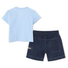 T-shirt and Bermuda shorts set KARL LAGERFELD KIDS 
                    BOY