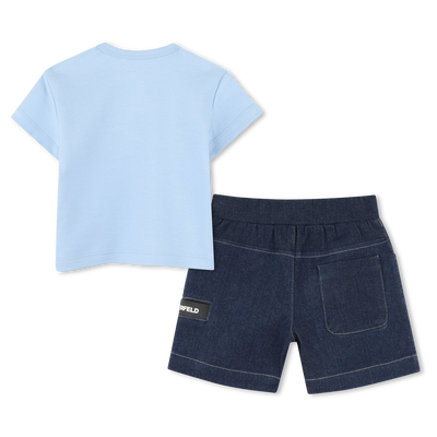 T-shirt and Bermuda shorts set KARL LAGERFELD KIDS BOY