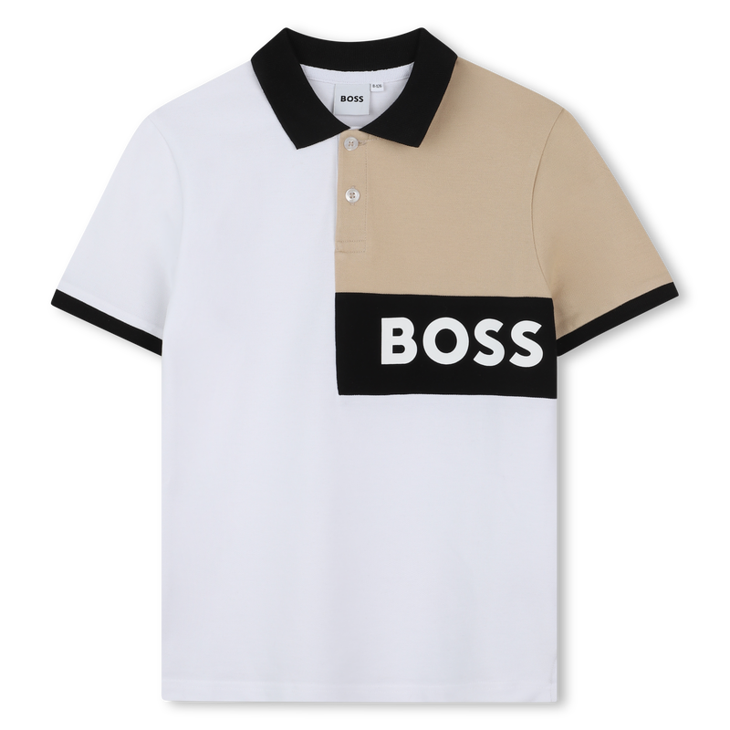 Cotton polo shirt and shorts BOSS 
                        BOY