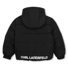 Hooded down jacket KARL LAGERFELD KIDS 
                    BOY
