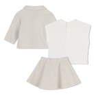 Cardigan, skirt and t-shirt set MICHAEL KORS 
                    GIRL