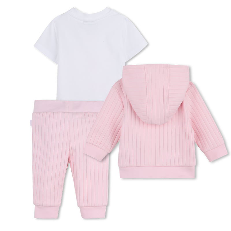 CARDIGAN + TROUSERS + T-SHIRT SET BOSS 
                        GIRL