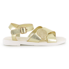 Cowhide leather sandals KARL LAGERFELD KIDS 
                    GIRL