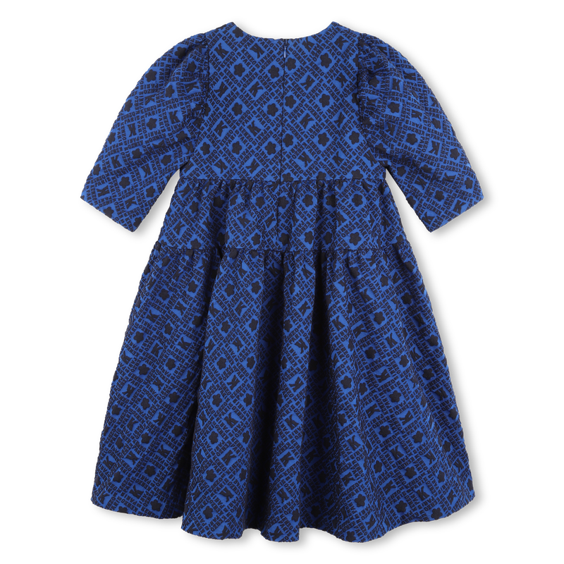 Gathered Printed Dress KENZO KIDS 
                        GIRL