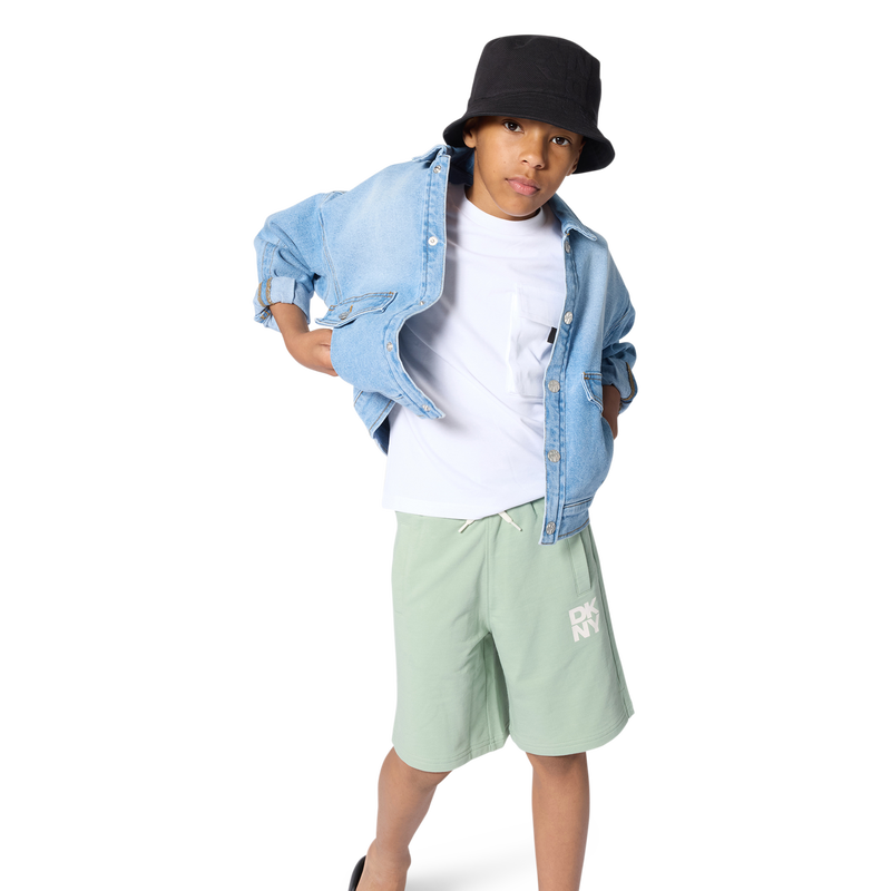 FLEECE BERMUDA SHORTS DKNY 
                        BOY