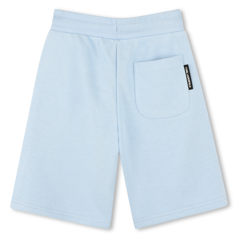 Elasticated cotton Bermudas KARL LAGERFELD KIDS 
                        BOY