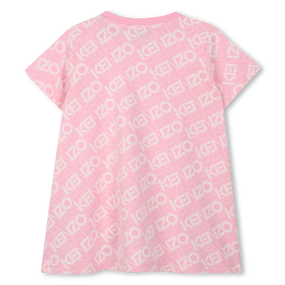 Printed cotton dress KENZO KIDS GIRL