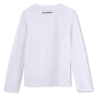 Long sleeve t-shirt KARL LAGERFELD KIDS 
                    GIRL