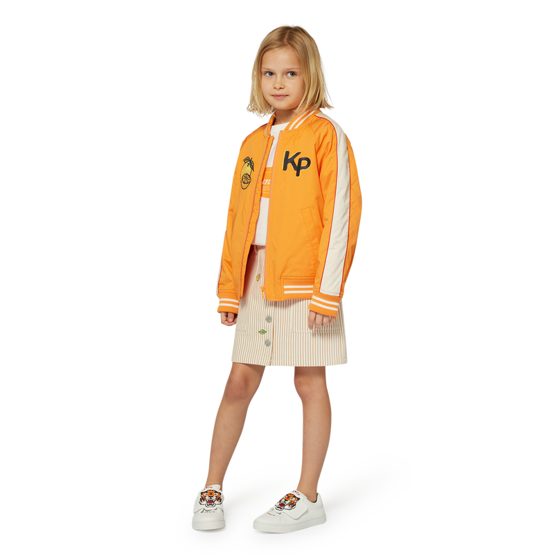 Patched cotton skirt KENZO KIDS 
                        GIRL