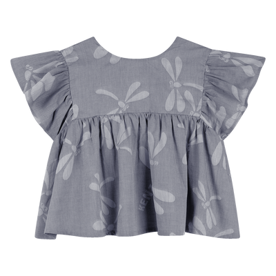 KIMONO CUT BLOUSE KENZO KIDS GIRL