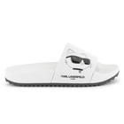 Sliders with raised print KARL LAGERFELD KIDS 
                    GIRL