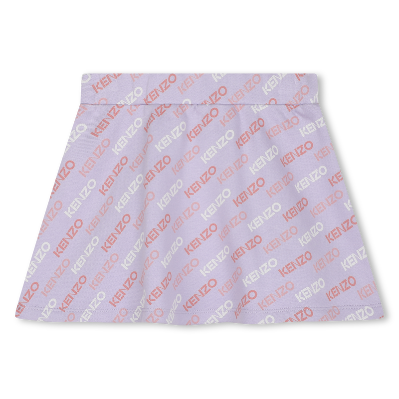 Flared logo-printed skirt KENZO KIDS 
                        GIRL