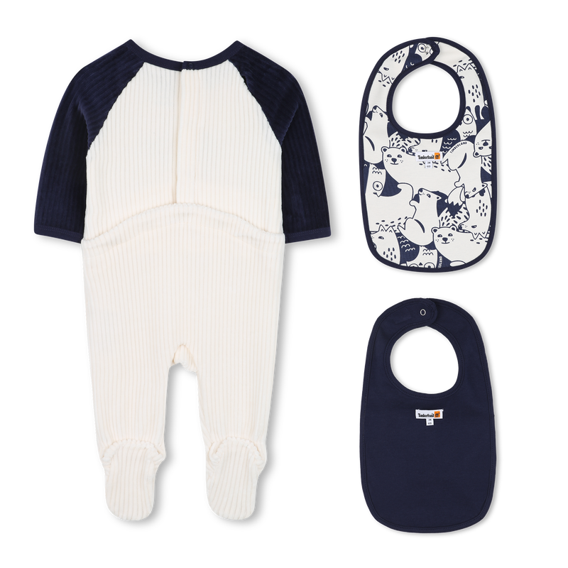 Printed pajamas and two bibs TIMBERLAND 
                        BOY