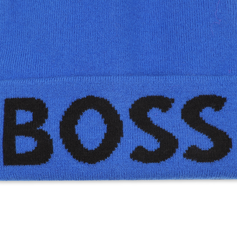 Knitted beanie with lapels BOSS 
                        BOY