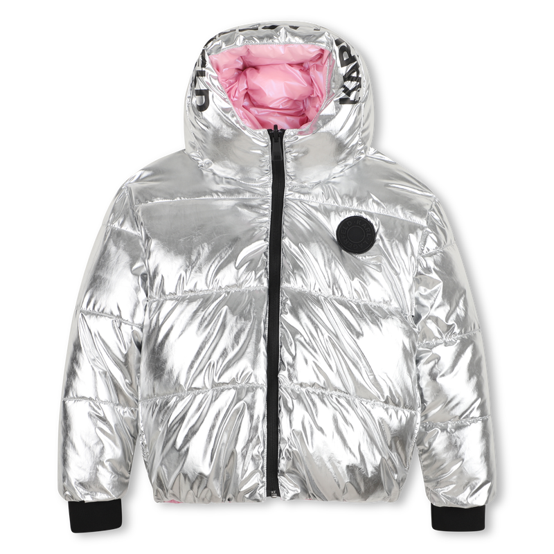 Reversible down jacket KARL LAGERFELD KIDS 
                        GIRL