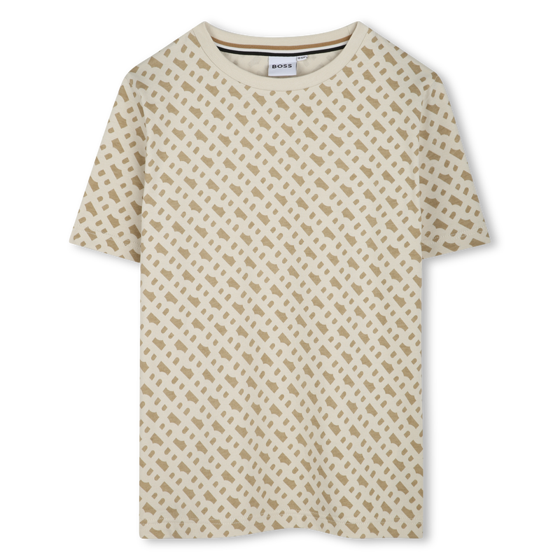 Printed cotton T-shirt BOSS 
                        BOY