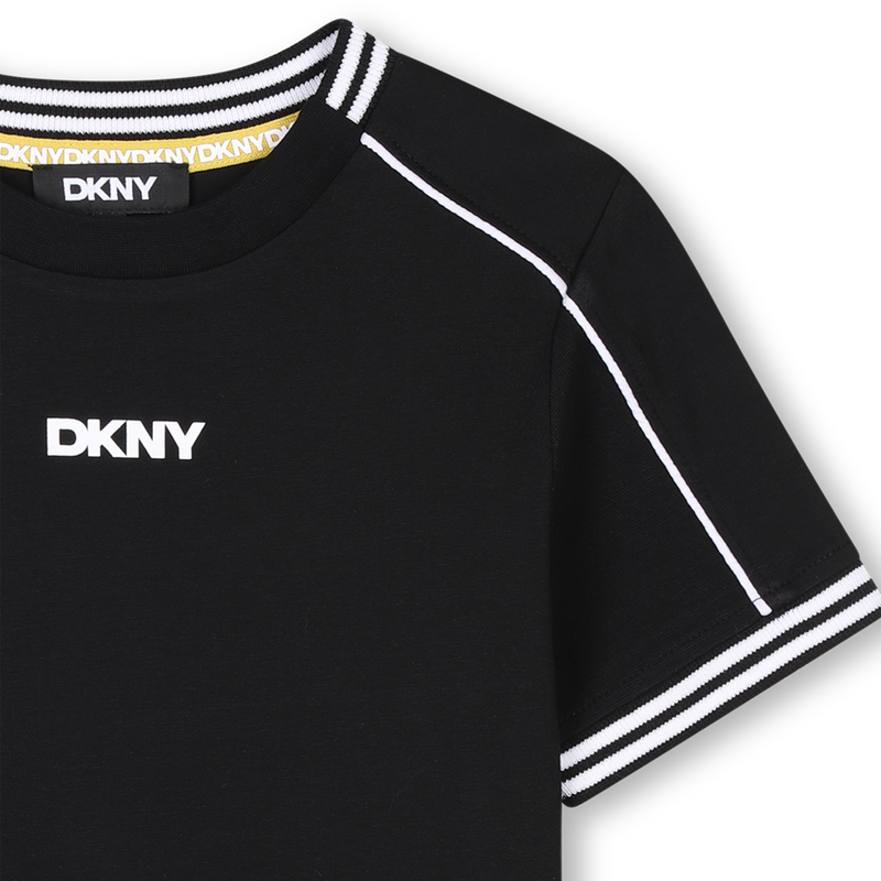 T-shirt with colourful stripes DKNY 
                        UNISEX