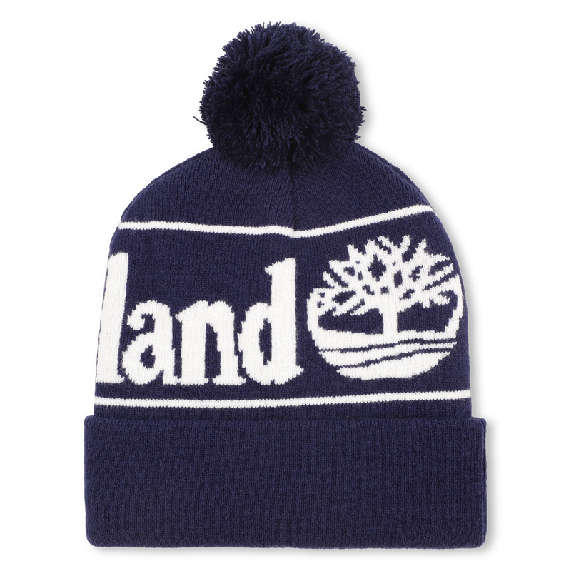 Jacquard pompom knitted hat TIMBERLAND 
                        BOY