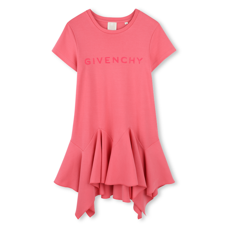 Dress with asymmetric frill GIVENCHY 
                        GIRL