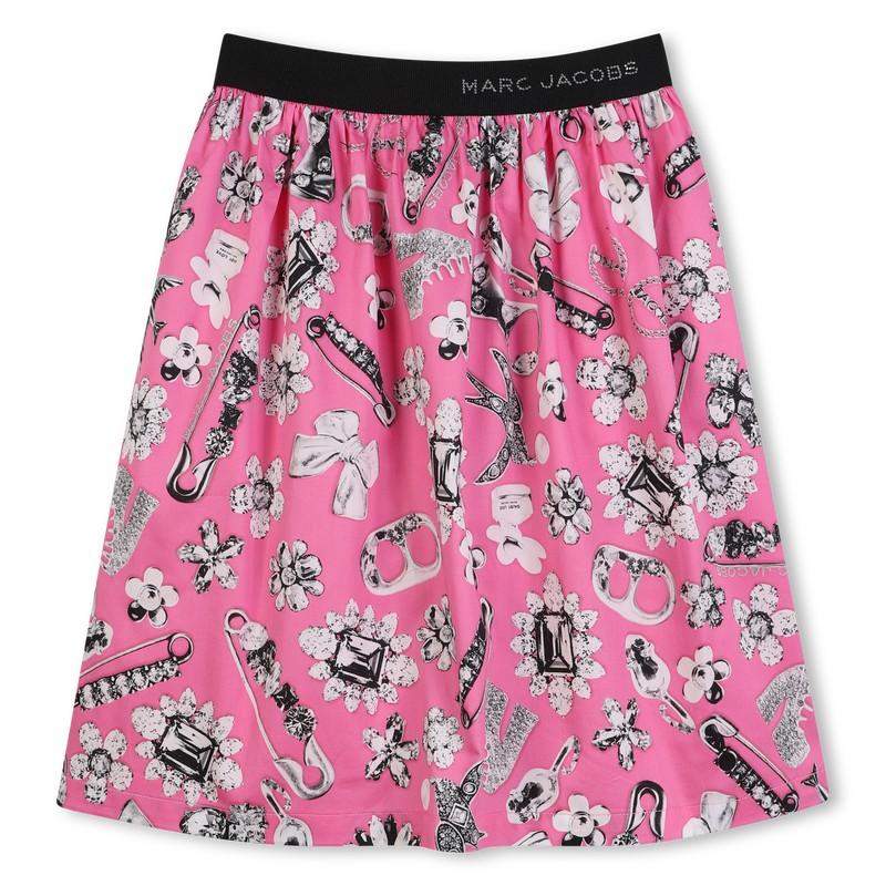 Cotton satin skirt MARC JACOBS 
                        GIRL