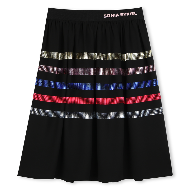 Crepe skirt with diamant&eacute;s SONIA RYKIEL 
                        GIRL