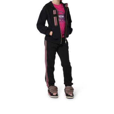 Embroidered zip-up sweatshirt LANVIN GIRL