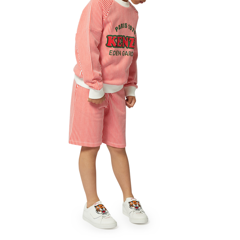 Striped cotton Bermuda shorts KENZO KIDS 
                        BOY