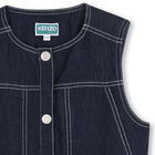 Sleeveless denim jacket KENZO KIDS 
                    GIRL