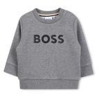 Round neck sweatshirt, HEATHER GREY, hi-res