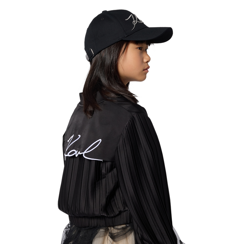 PLEATED SLEEVE JACKET KARL LAGERFELD KIDS 
                        GIRL