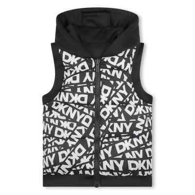 Hooded sleeveless puffer DKNY UNISEX