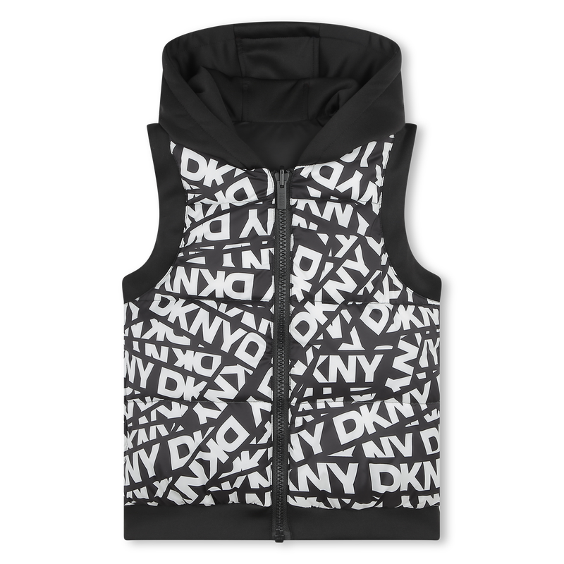 Hooded sleeveless puffer DKNY 
                        UNISEX
