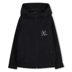 Hooded windbreaker KARL LAGERFELD KIDS 
                    BOY
