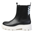 Leather ankle boots KARL LAGERFELD KIDS 
                    GIRL