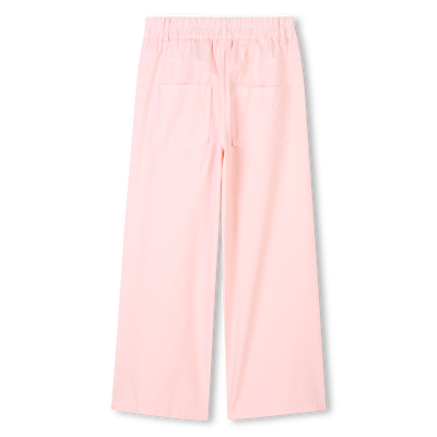 Flared poplin trousers KENZO KIDS GIRL