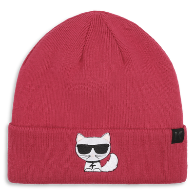 Knitted beanie KARL LAGERFELD KIDS GIRL