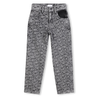 Jacquard denim trousers MARC JACOBS 
                    BOY