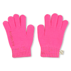 Knit gloves, PINK, hi-res