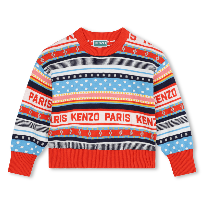 Jacquard knit jumper KENZO KIDS 
                        GIRL