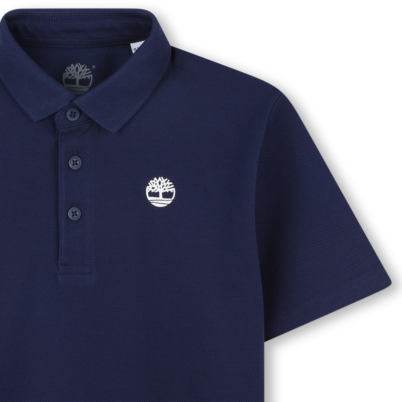 Plain polo with logo on chest TIMBERLAND 
                        BOY