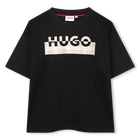 Short-sleeved T-shirt, BLACK, hi-res